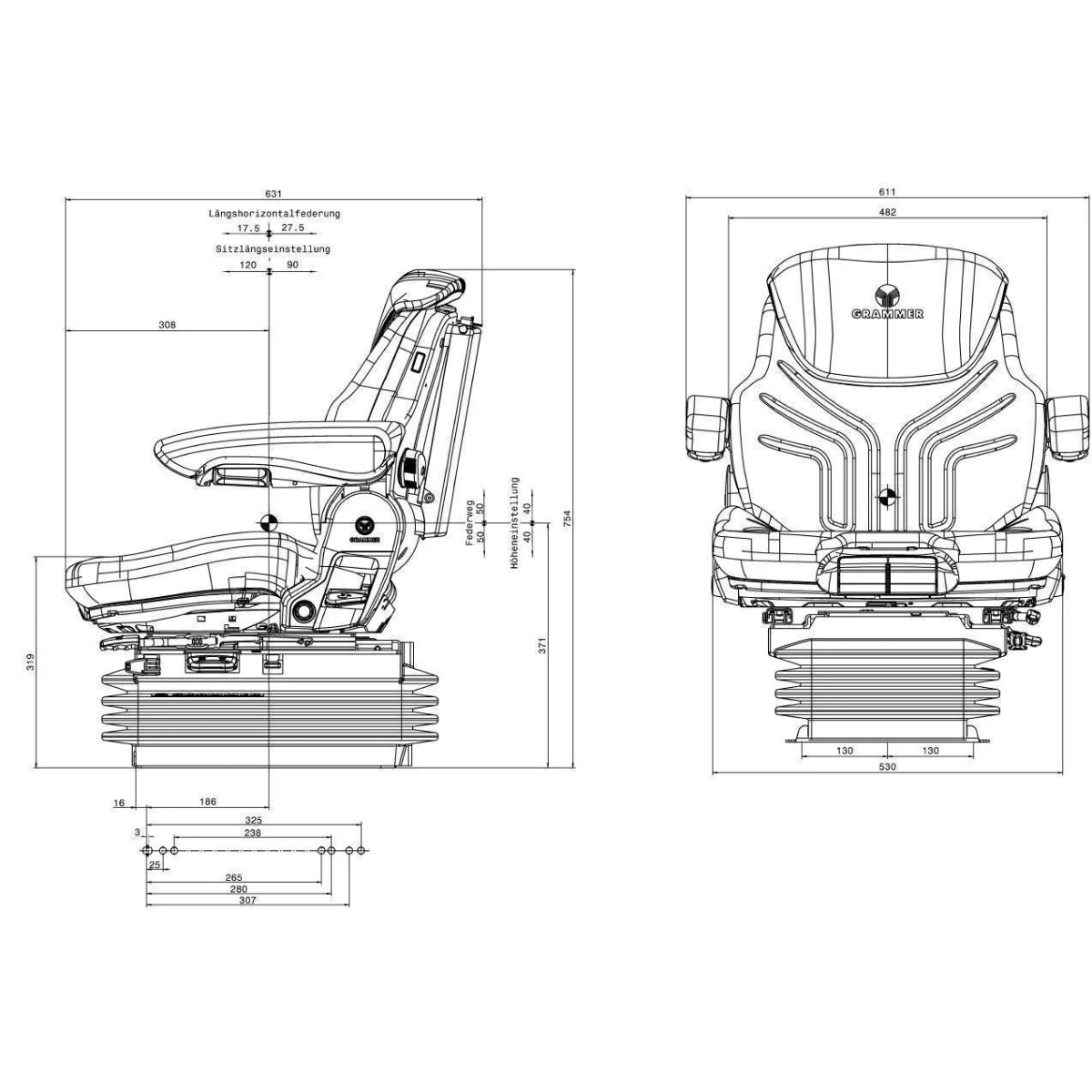 Grammer Maximo Comfort Plus MSG 95 A / 731 1288546